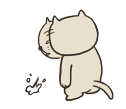 Cat of White eyes [English ver.] sticker #2936378