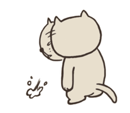 Cat of White eyes [English ver.] sticker #2936378