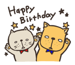 Cat of White eyes [English ver.] sticker #2936380