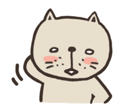 Cat of White eyes [English ver.] sticker #2936389