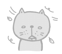 Cat of White eyes [English ver.] sticker #2936391