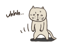 Cat of White eyes [English ver.] sticker #2936398