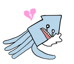 [OKim]Couple squid blred sticker #2936447