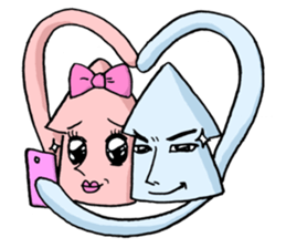 [OKim]Couple squid blred sticker #2936458