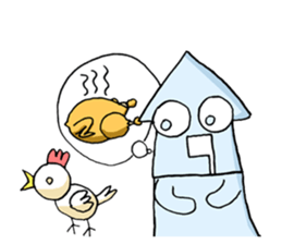 [OKim]Couple squid blred sticker #2936467