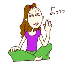 Miho, the easygoing sticker #2936723