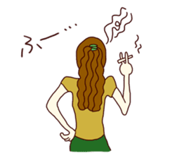 Miho, the easygoing sticker #2936739