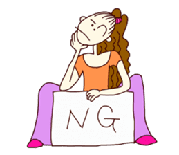 Miho, the easygoing sticker #2936748