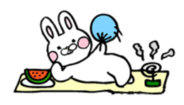 Rabbit of childcare sticker 2 sticker #2937188
