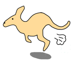 Feel so lazy kangaroo sticker #2937444