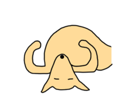 Feel so lazy kangaroo sticker #2937445