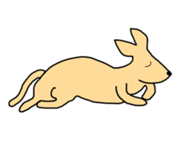 Feel so lazy kangaroo sticker #2937447