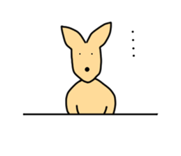 Feel so lazy kangaroo sticker #2937451