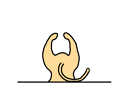 Feel so lazy kangaroo sticker #2937452