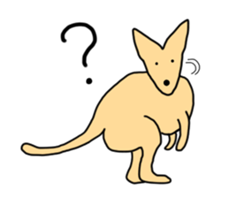 Feel so lazy kangaroo sticker #2937455
