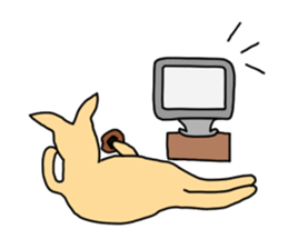 Feel so lazy kangaroo sticker #2937463