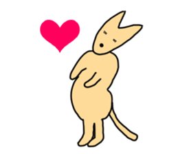 Feel so lazy kangaroo sticker #2937469