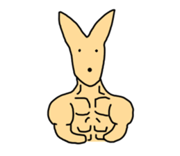 Feel so lazy kangaroo sticker #2937479