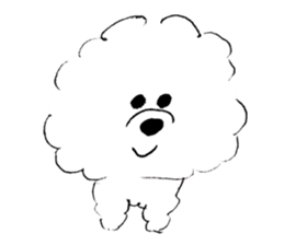 Bichon Frise pero sticker #2937523