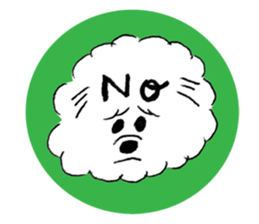 Bichon Frise pero sticker #2937526