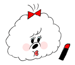 Bichon Frise pero sticker #2937541