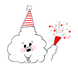 Bichon Frise pero sticker #2937550