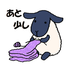 Handwritten sheep (suffolk) sticker #2937933