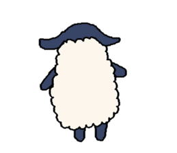 Handwritten sheep (suffolk) sticker #2937954