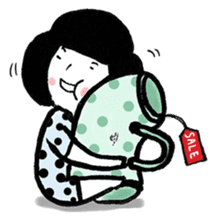 J is the Shopaholic Sister sticker #2938400