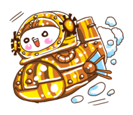 Steampunk dog Gyarovui sticker #2938455