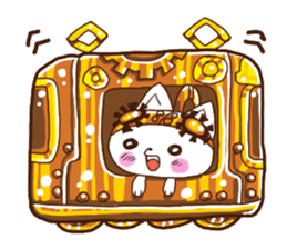 Steampunk dog Gyarovui sticker #2938457
