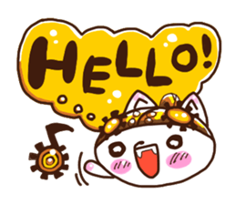 Steampunk dog Gyarovui sticker #2938464