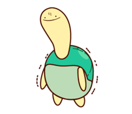 Smiling turtle sticker #2938926