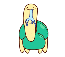 Smiling turtle sticker #2938927
