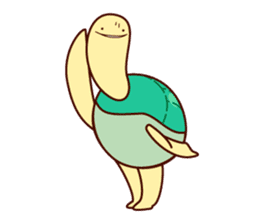 Smiling turtle sticker #2938928