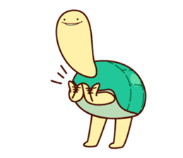 Smiling turtle sticker #2938929