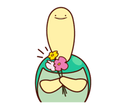 Smiling turtle sticker #2938930