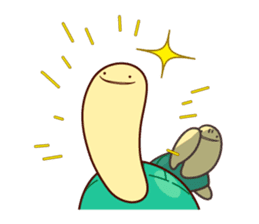 Smiling turtle sticker #2938931