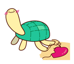 Smiling turtle sticker #2938932