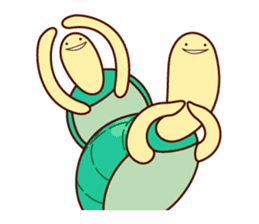 Smiling turtle sticker #2938935
