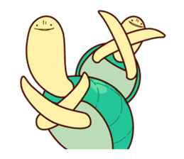 Smiling turtle sticker #2938936