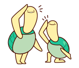 Smiling turtle sticker #2938944