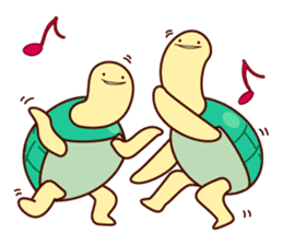 Smiling turtle sticker #2938947