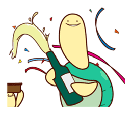 Smiling turtle sticker #2938948