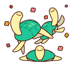 Smiling turtle sticker #2938949