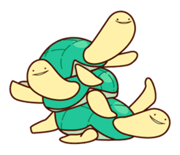Smiling turtle sticker #2938954