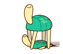 Smiling turtle sticker #2938960