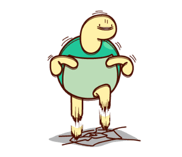 Smiling turtle sticker #2938961