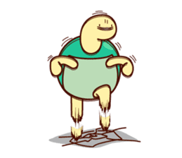 Smiling turtle sticker #2938961