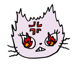 Sweet devil cat sticker #2939012